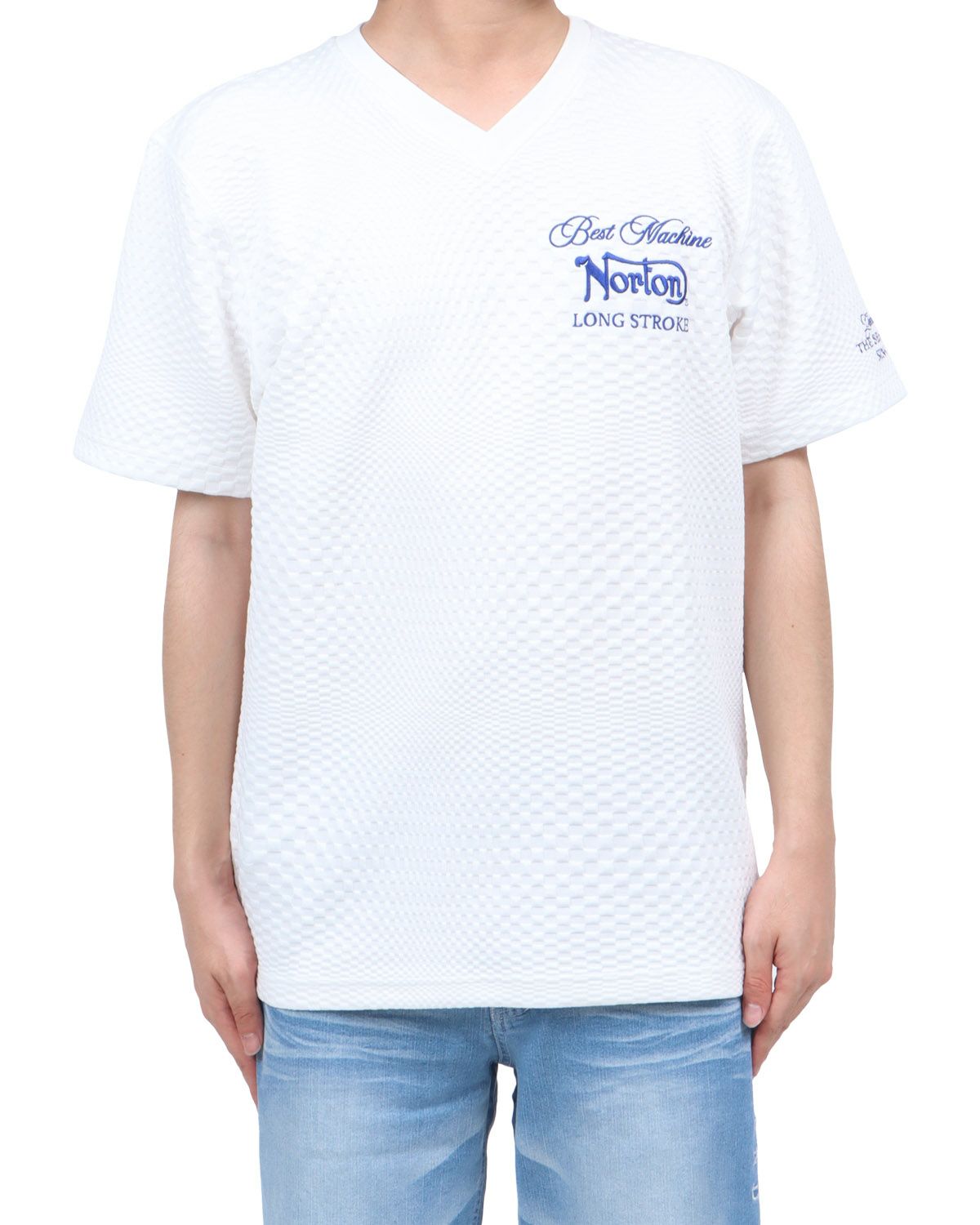 ブルー：173cm60kg(Lサイズ着用)