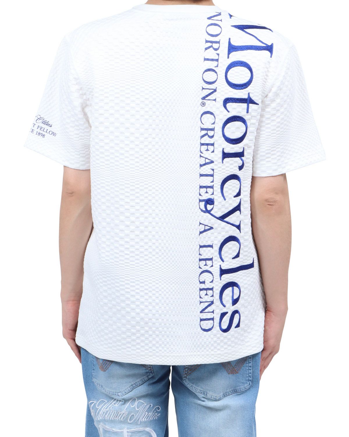 ブルー：173cm60kg(Lサイズ着用)