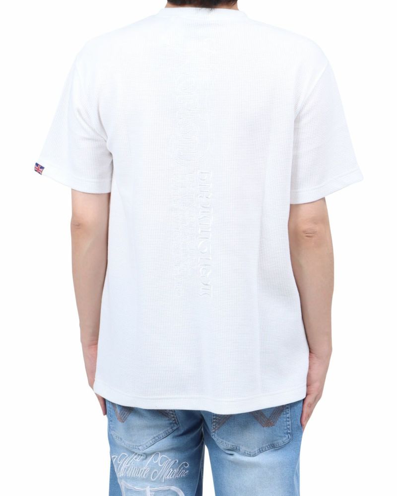 ホワイト：173cm60kg(Lサイズ着用)