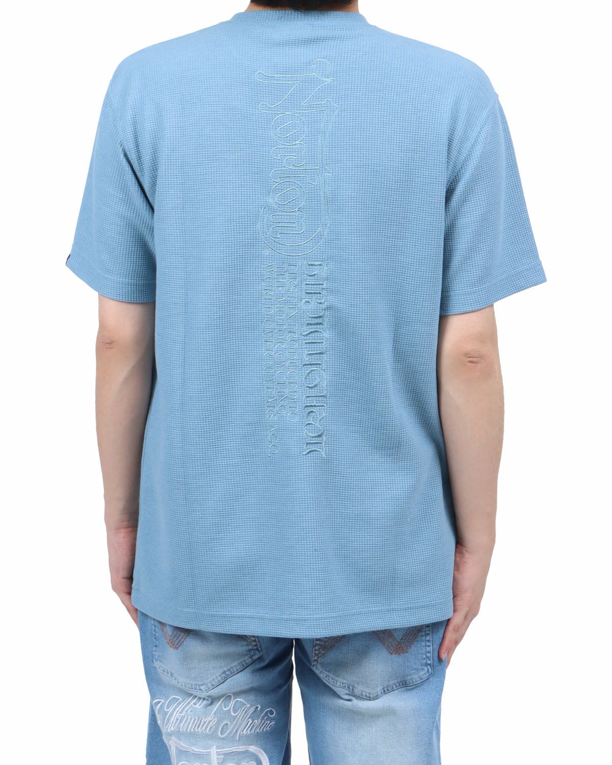 ブルー：173cm60kg(Lサイズ着用)