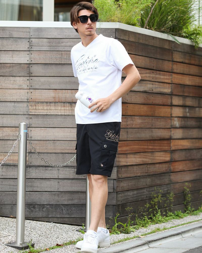 ホワイト：180cm70kg(Lサイズ着用)