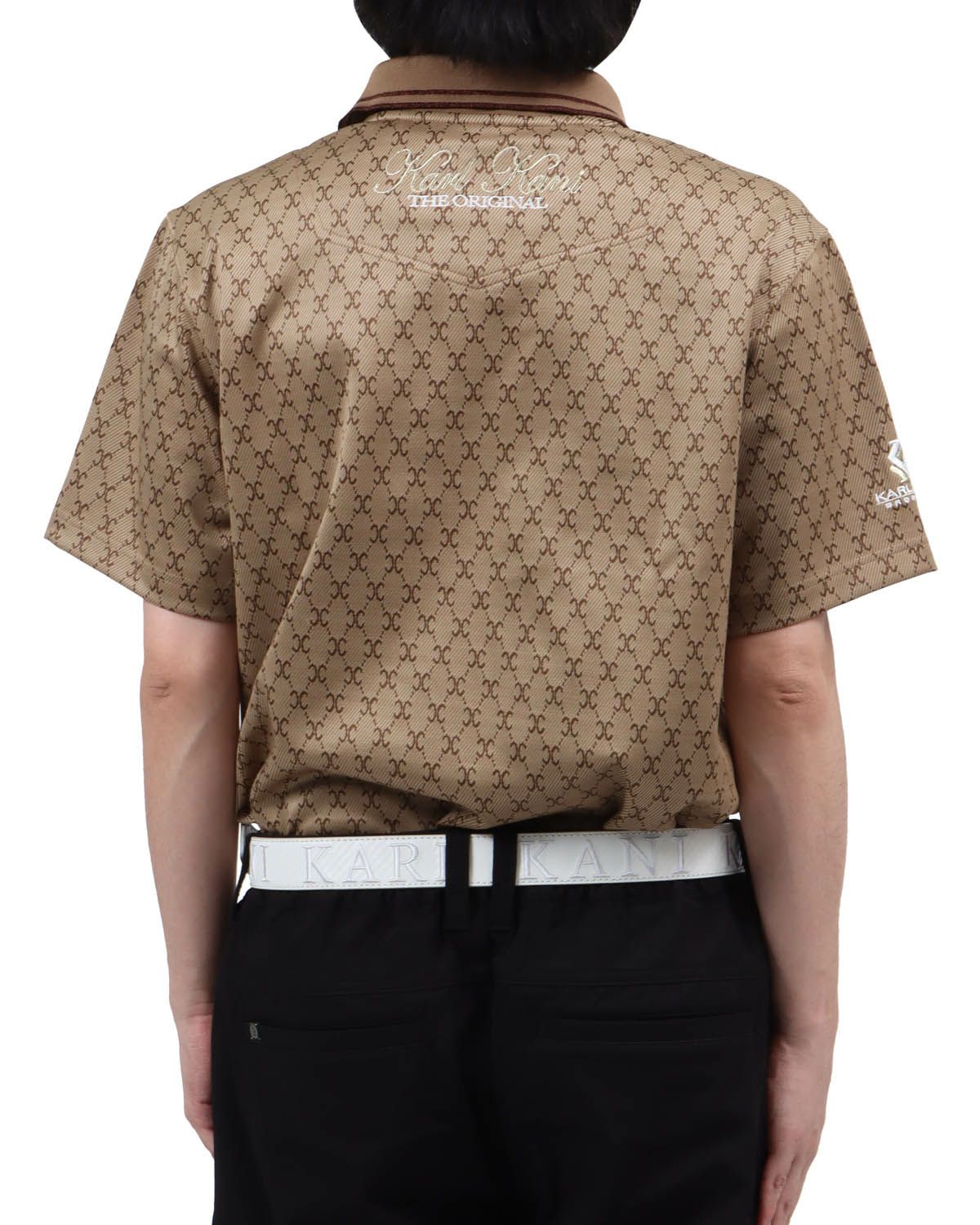 ベージュ：173cm60kg(Lサイズ着用)