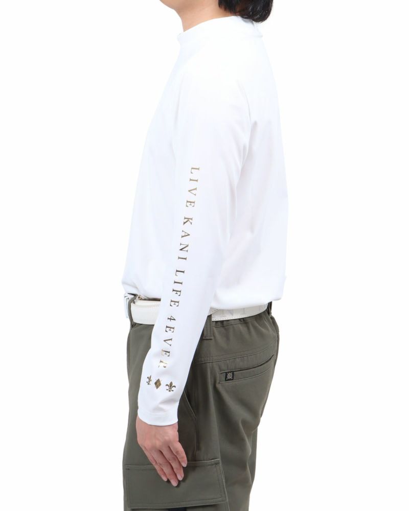 ホワイト：173cm60kg(Lサイズ着用