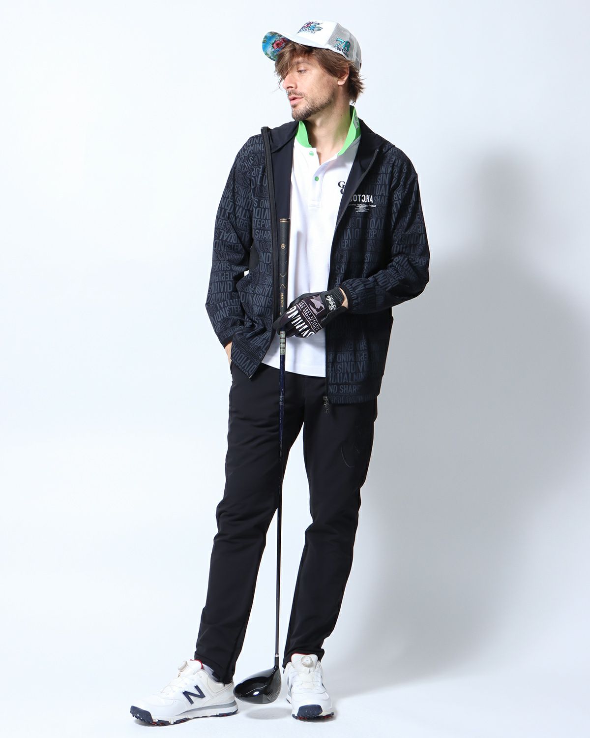 ブラック：183cm/70kg(Lサイズ着用)