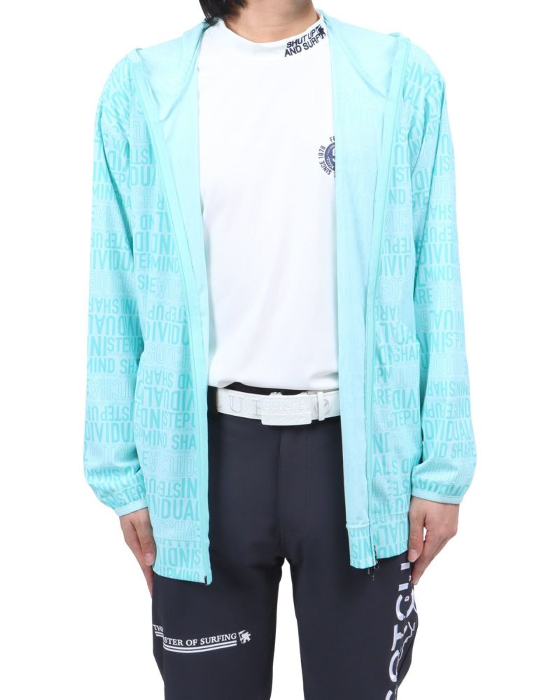 ミントグリーン：173cm60kg(Lサイズ着用