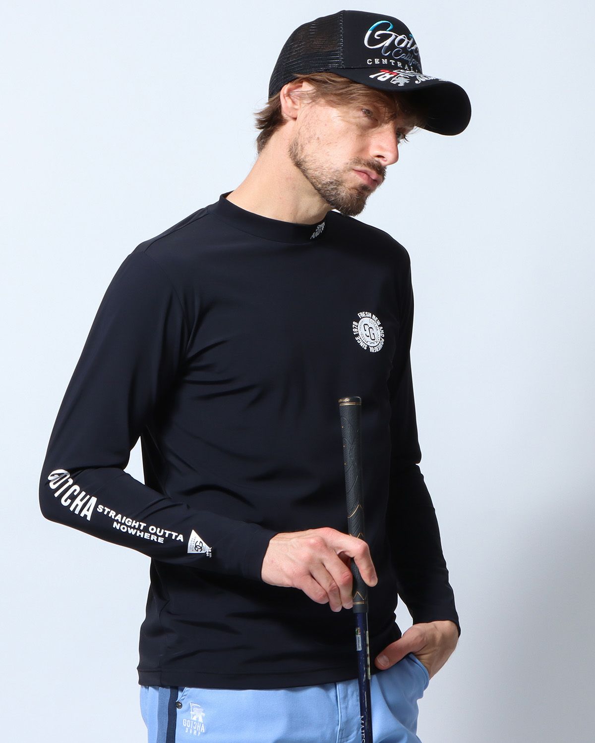 ブラック：183cm/70kg(Lサイズ着用)