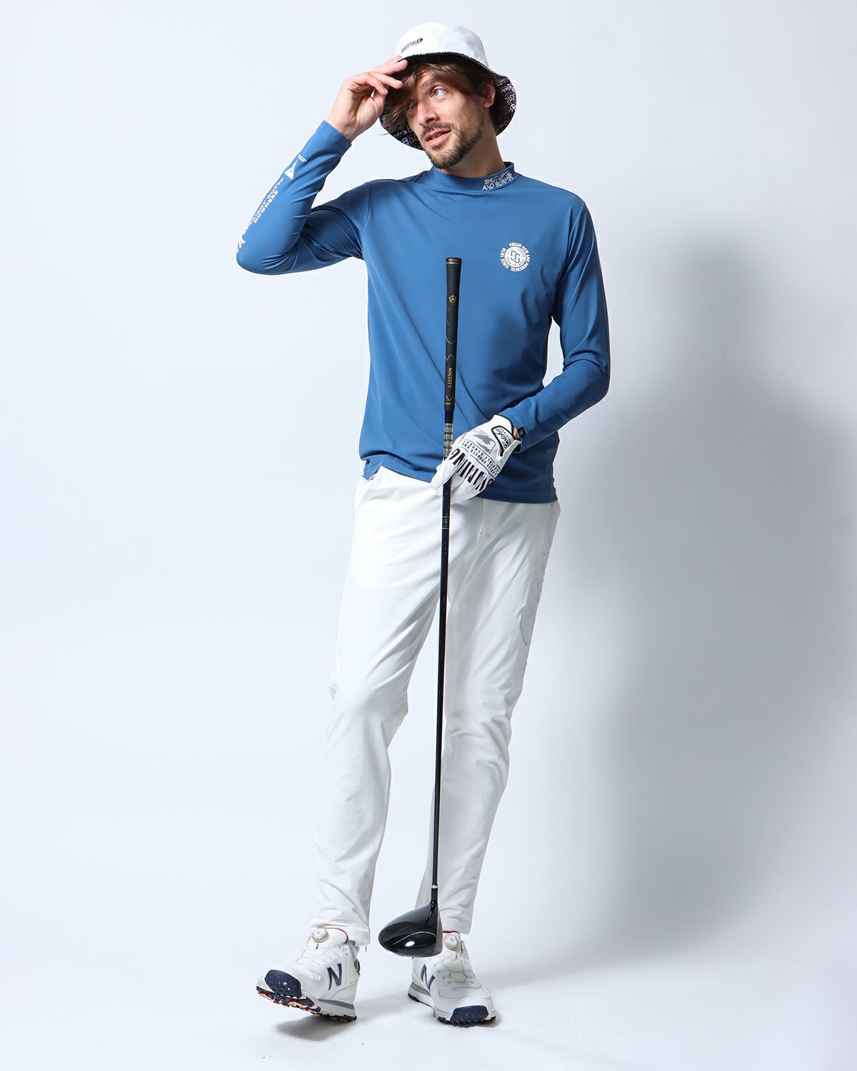 ブルー：183cm/70kg(Lサイズ着用)