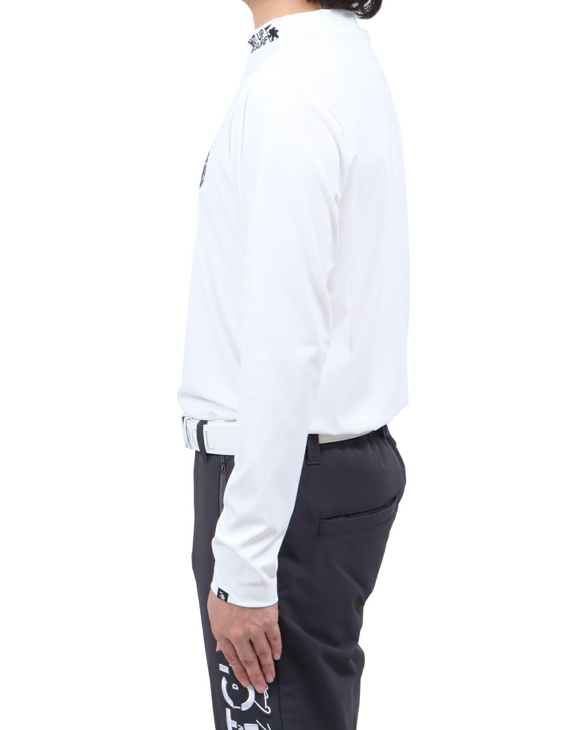 ホワイト：173cm60kg(Lサイズ着用