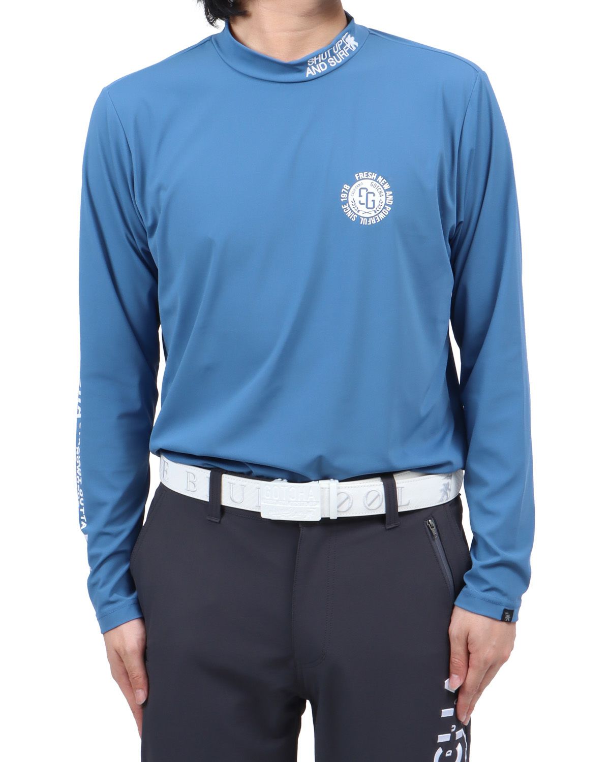 ブルー：173cm60kg(Lサイズ着用