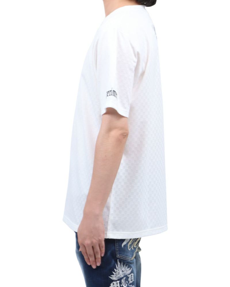 ホワイト：173cm60kg(Lサイズ着用