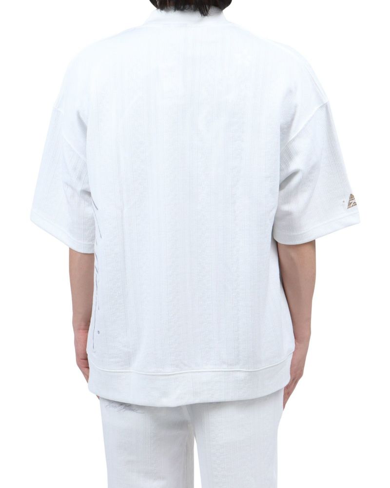 ホワイト：173cm60kg(Lサイズ着用