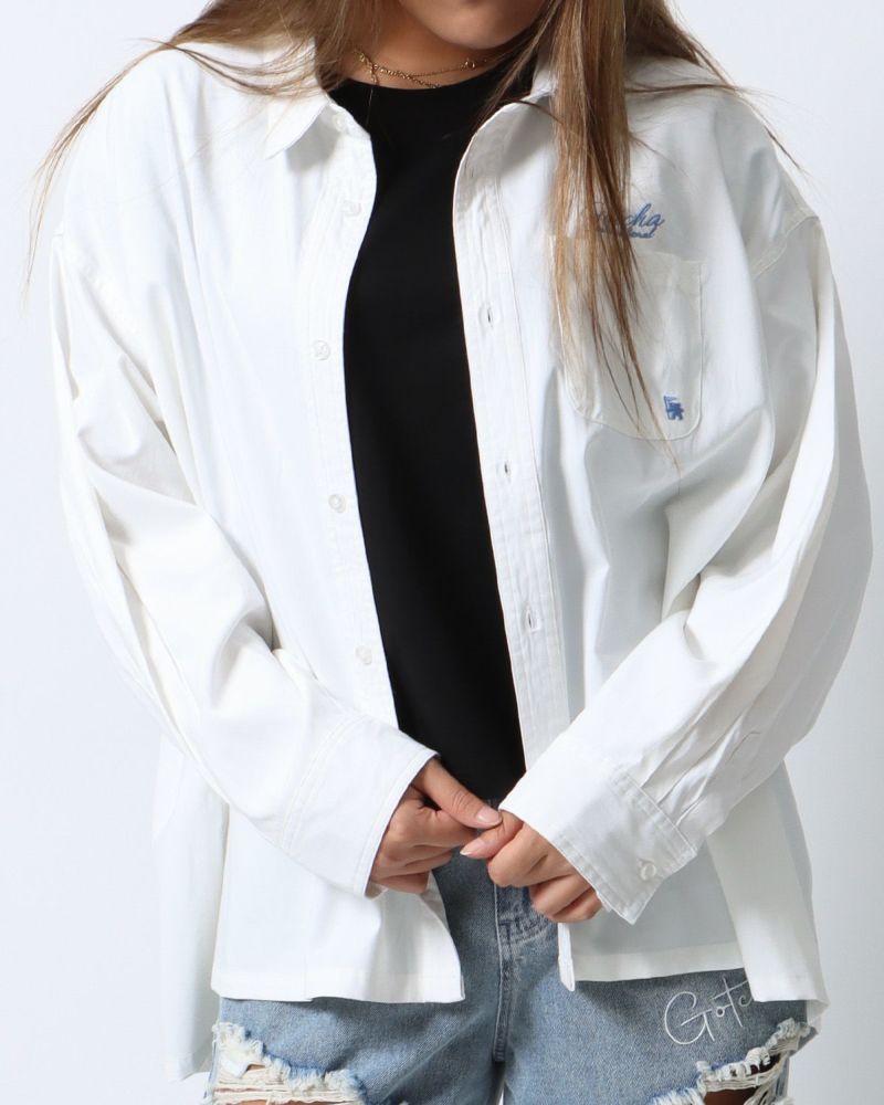 オフホワイト：167cm(Lサイズ着用)