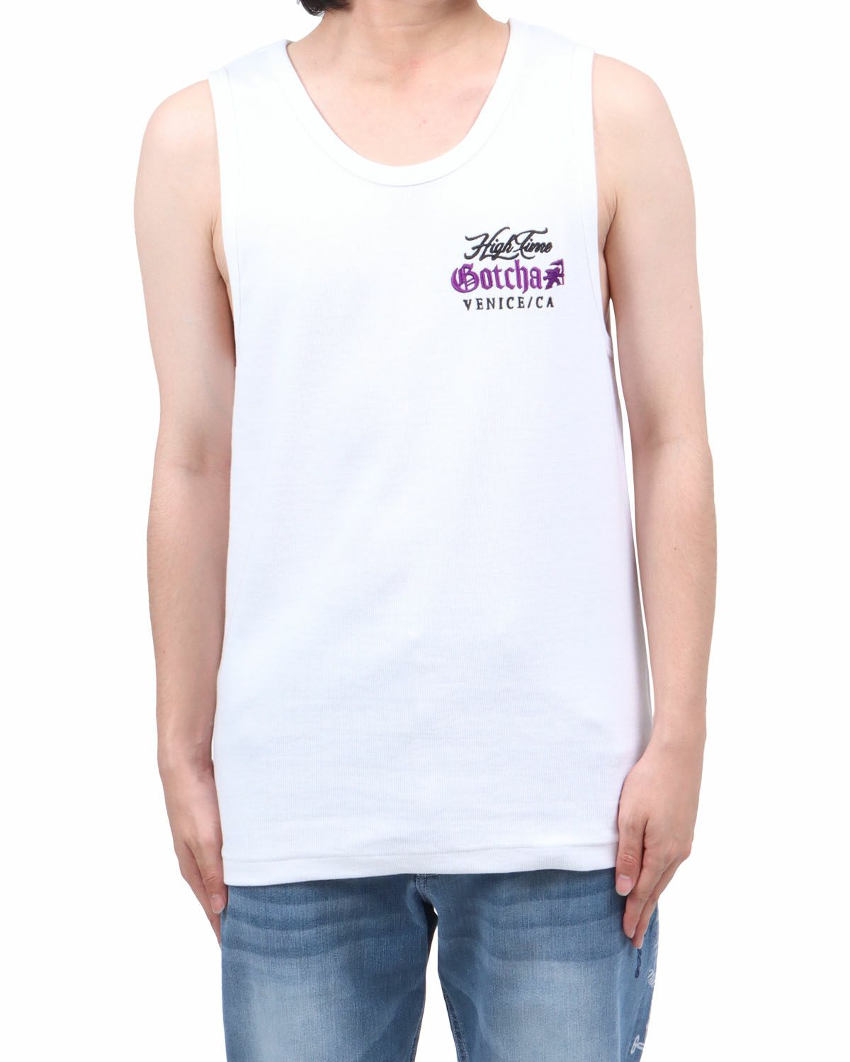 ホワイト：173cm60kg(Lサイズ着用