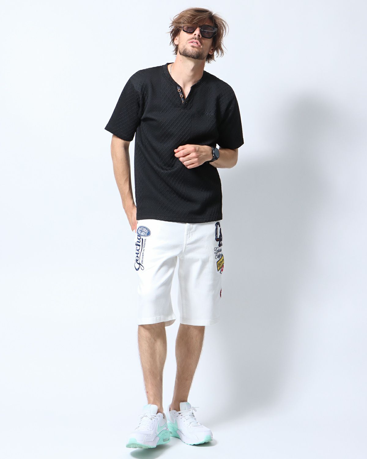 ブラック：183cm/70kg(Lサイズ着用)