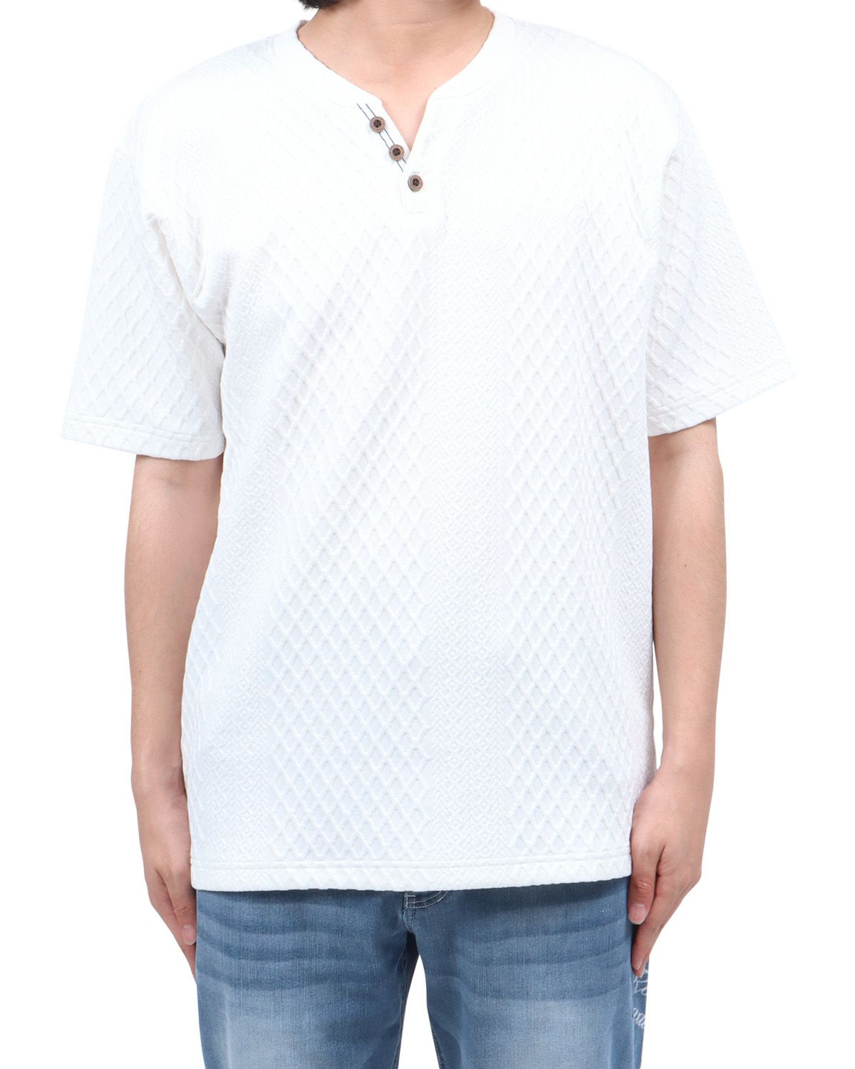 ホワイト：173cm60kg(Lサイズ着用