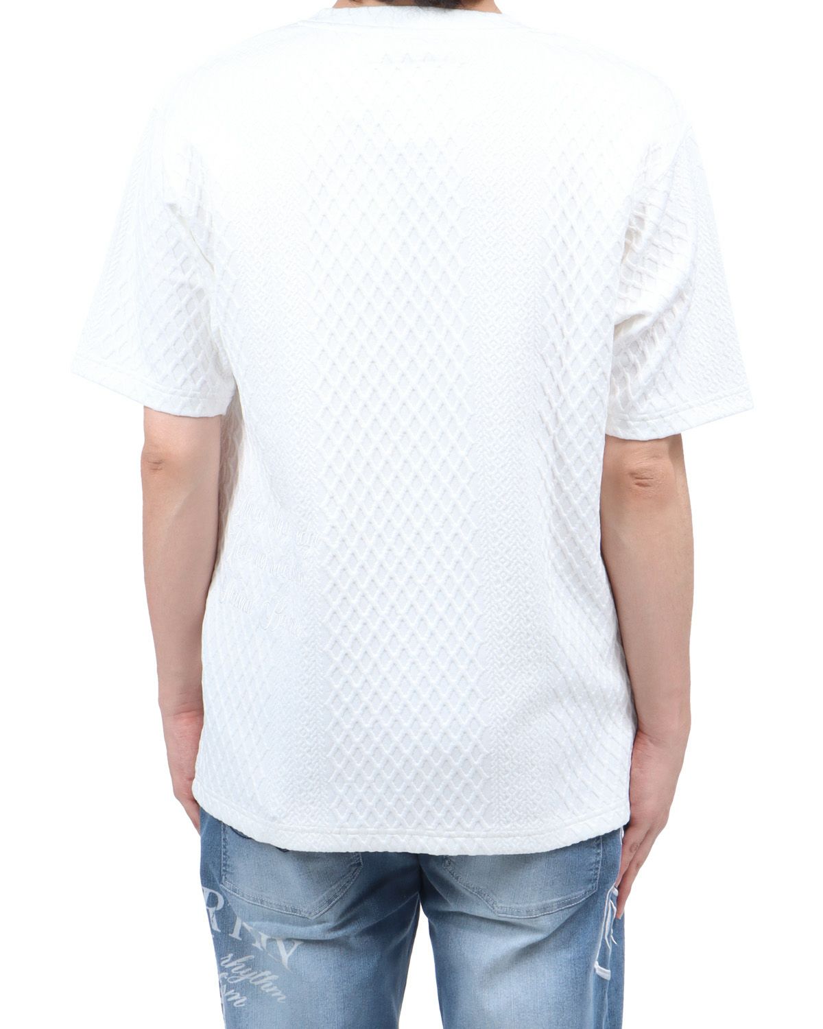 ホワイト：173cm60kg(Lサイズ着用