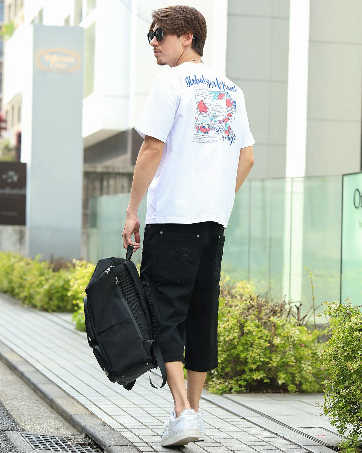 ホワイト：180cm/70kg(Lサイズ着用)