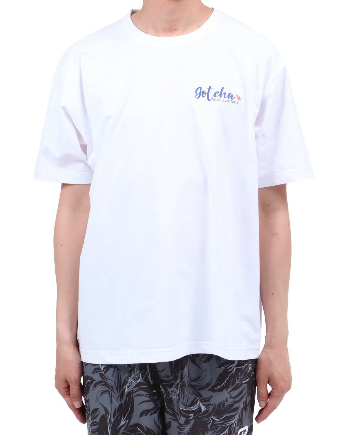 ホワイト：174cm62kg(Lサイズ着用)