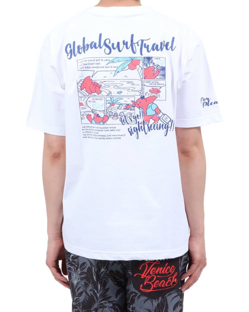 ホワイト：174cm62kg(Lサイズ着用)