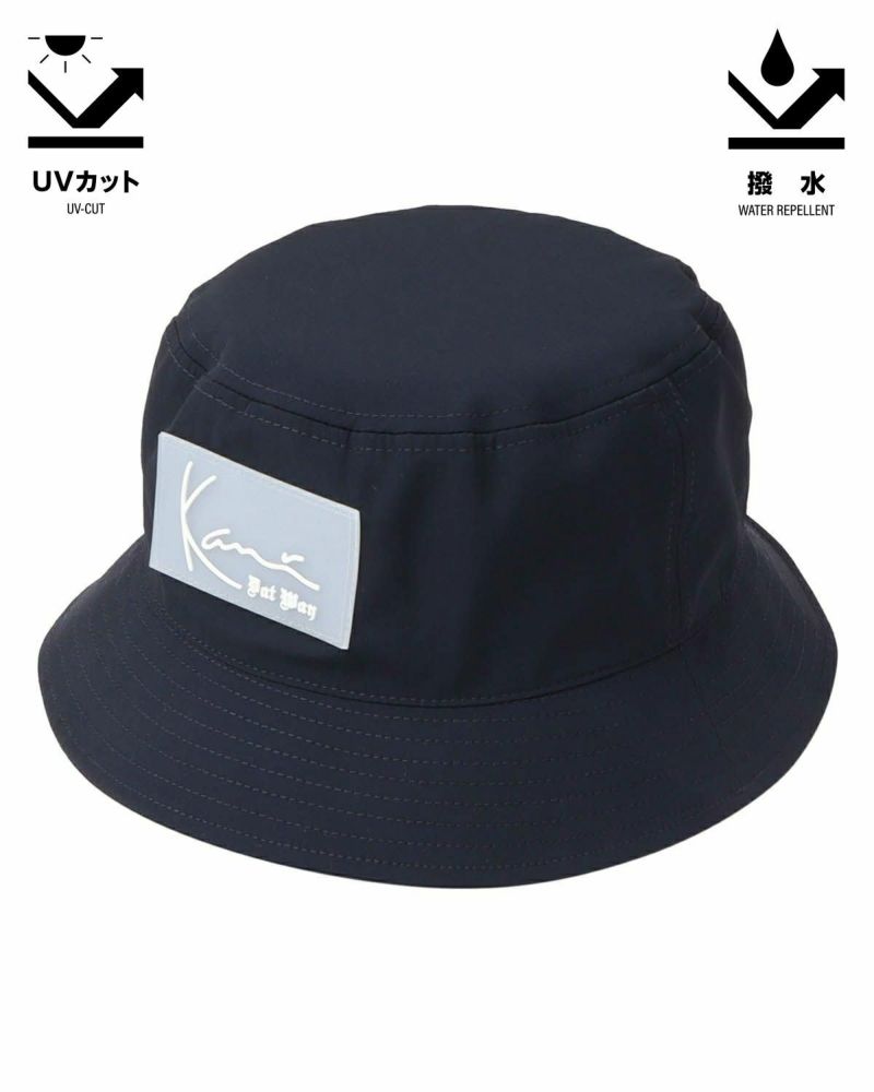 Karl Kani GOLF] 撥水 UVカット ラバー ワッペン バケットハット