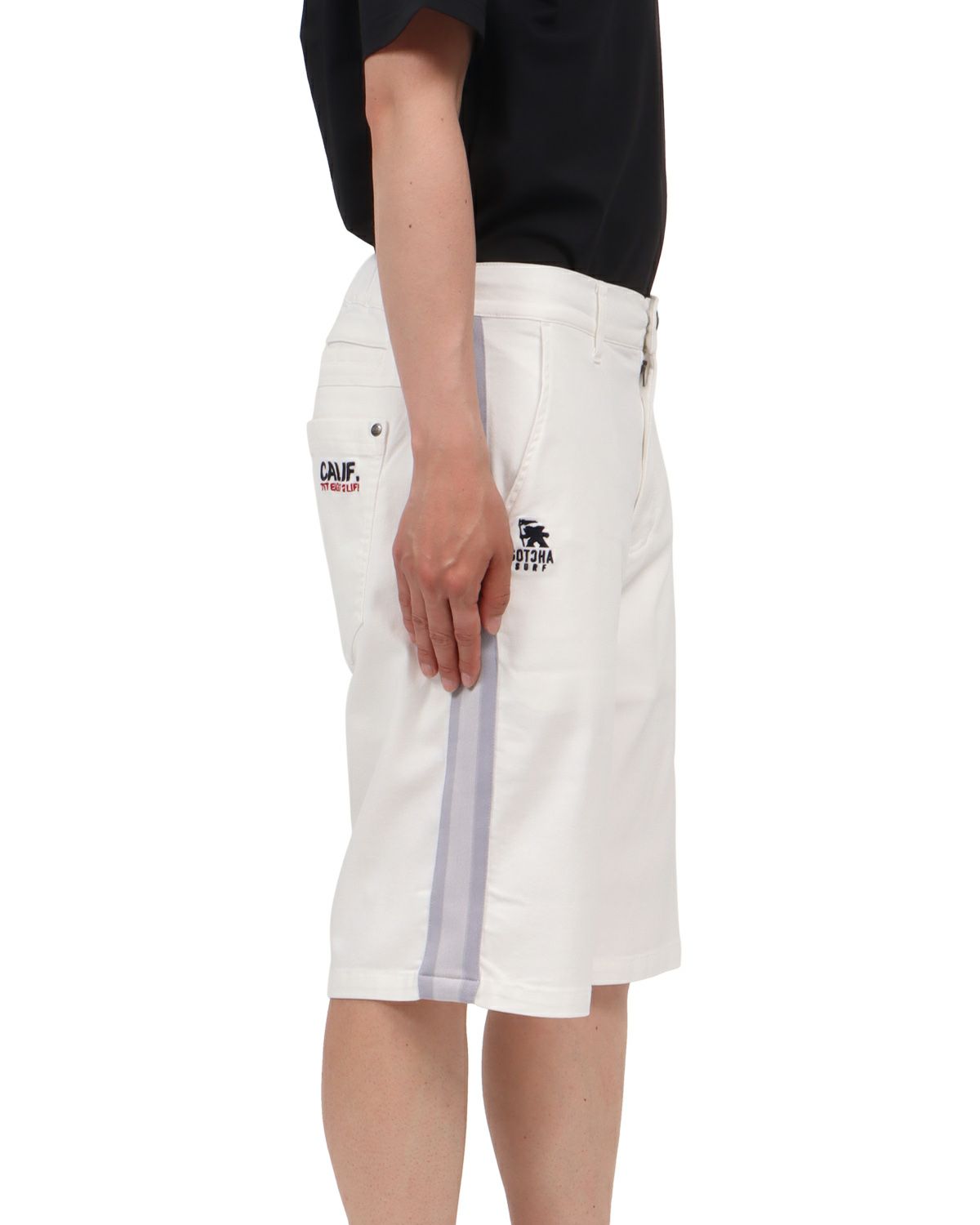 ホワイト：174cm62kg(Lサイズ着用)