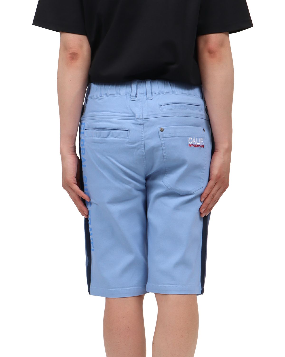 ライトブルー：174cm62kg(Mサイズ着用)