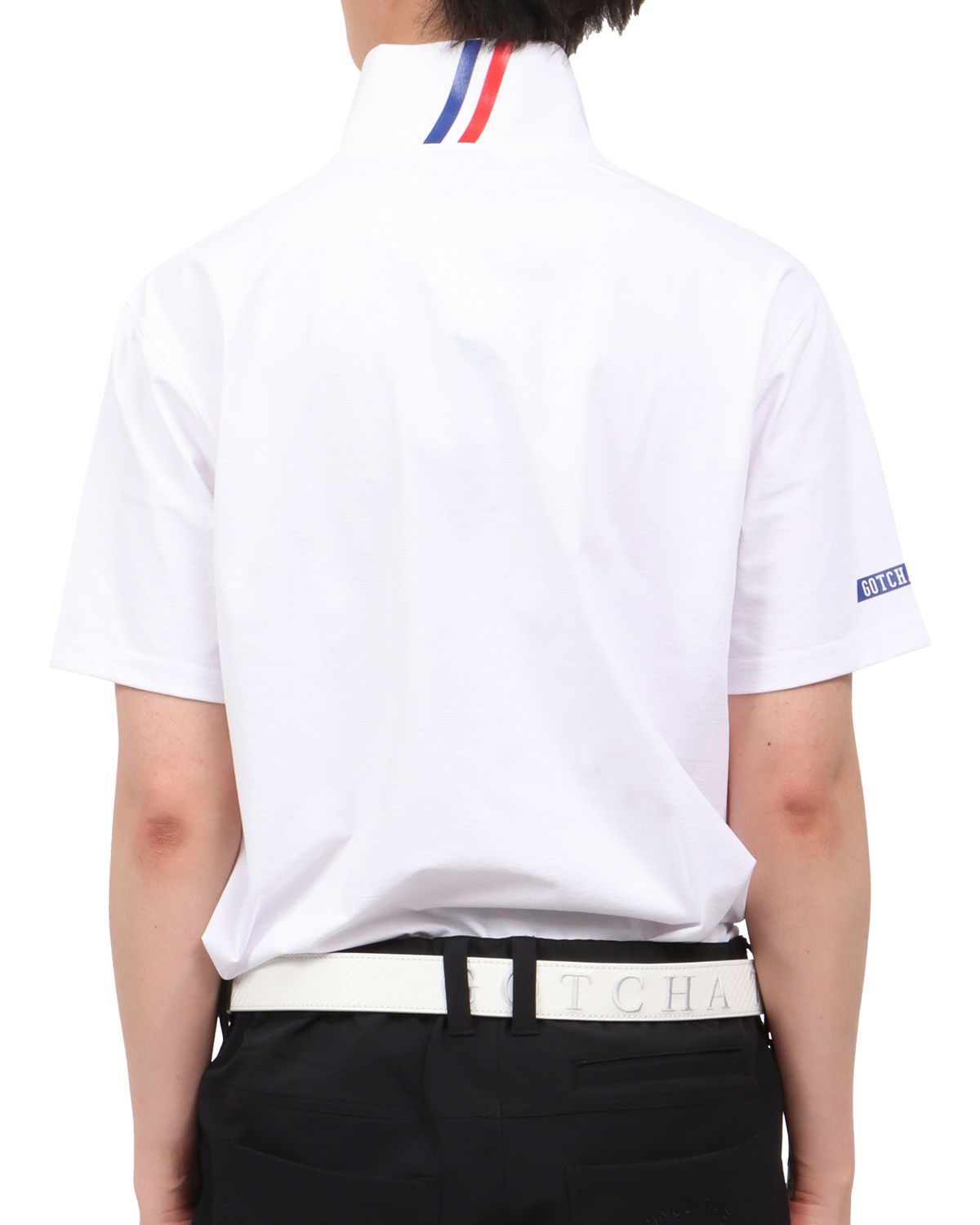 ホワイト：174cm62kg(Lサイズ着用)