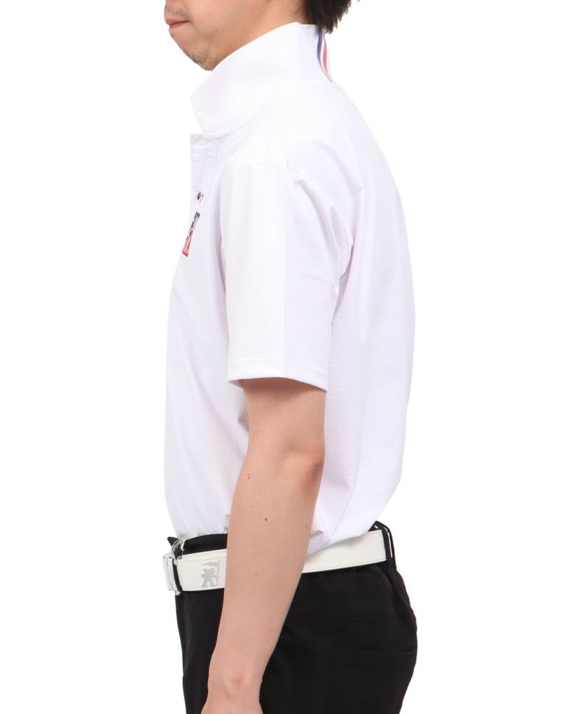 ホワイト：174cm62kg(Lサイズ着用)