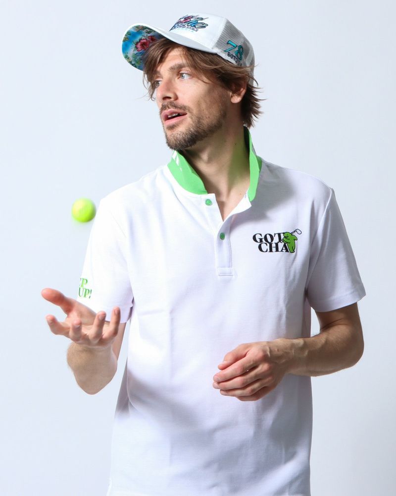 ホワイト：183cm/70kg(Lサイズ着用)