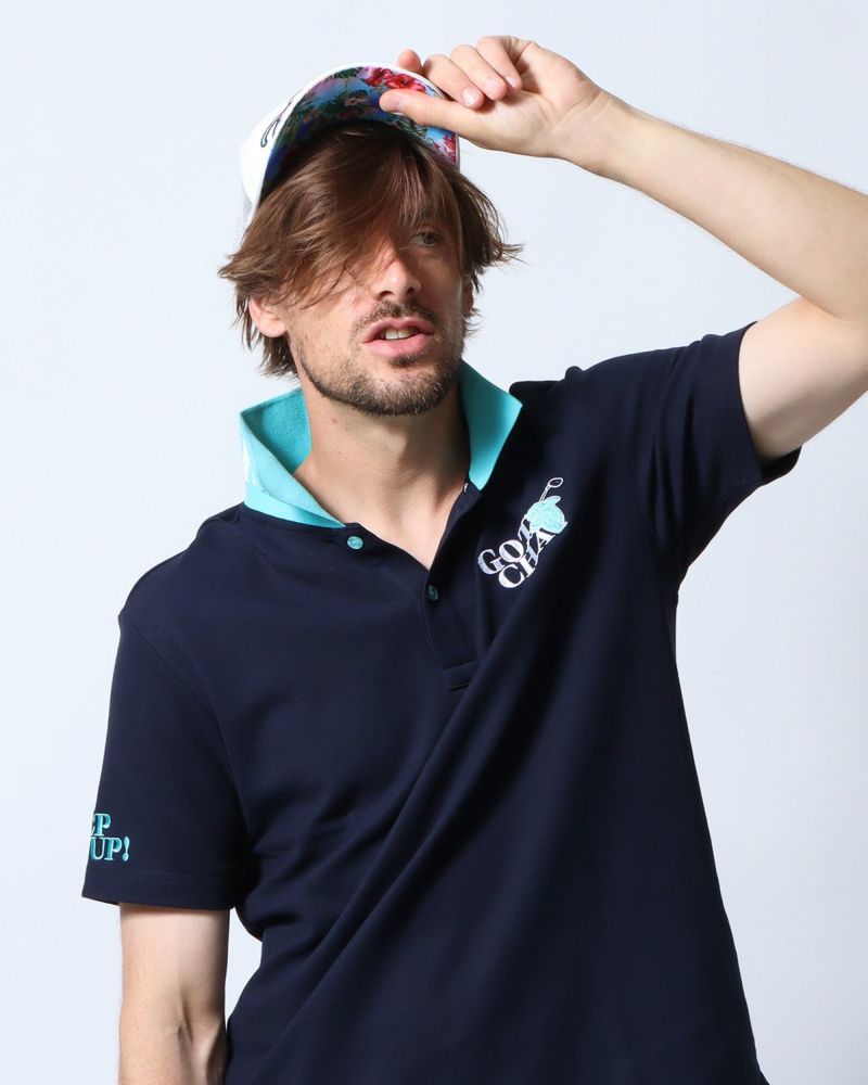 新品 1piu1uguale3 golf ポロシャツ ペイズリー バンダナ 白 新品 1piu1uguale3 golf ポロシャツ ペイズリー バンダナ 白