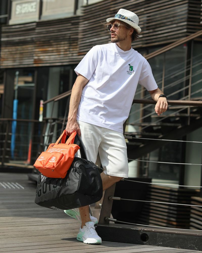 ホワイト：183cm/70kg(Lサイズ着用)