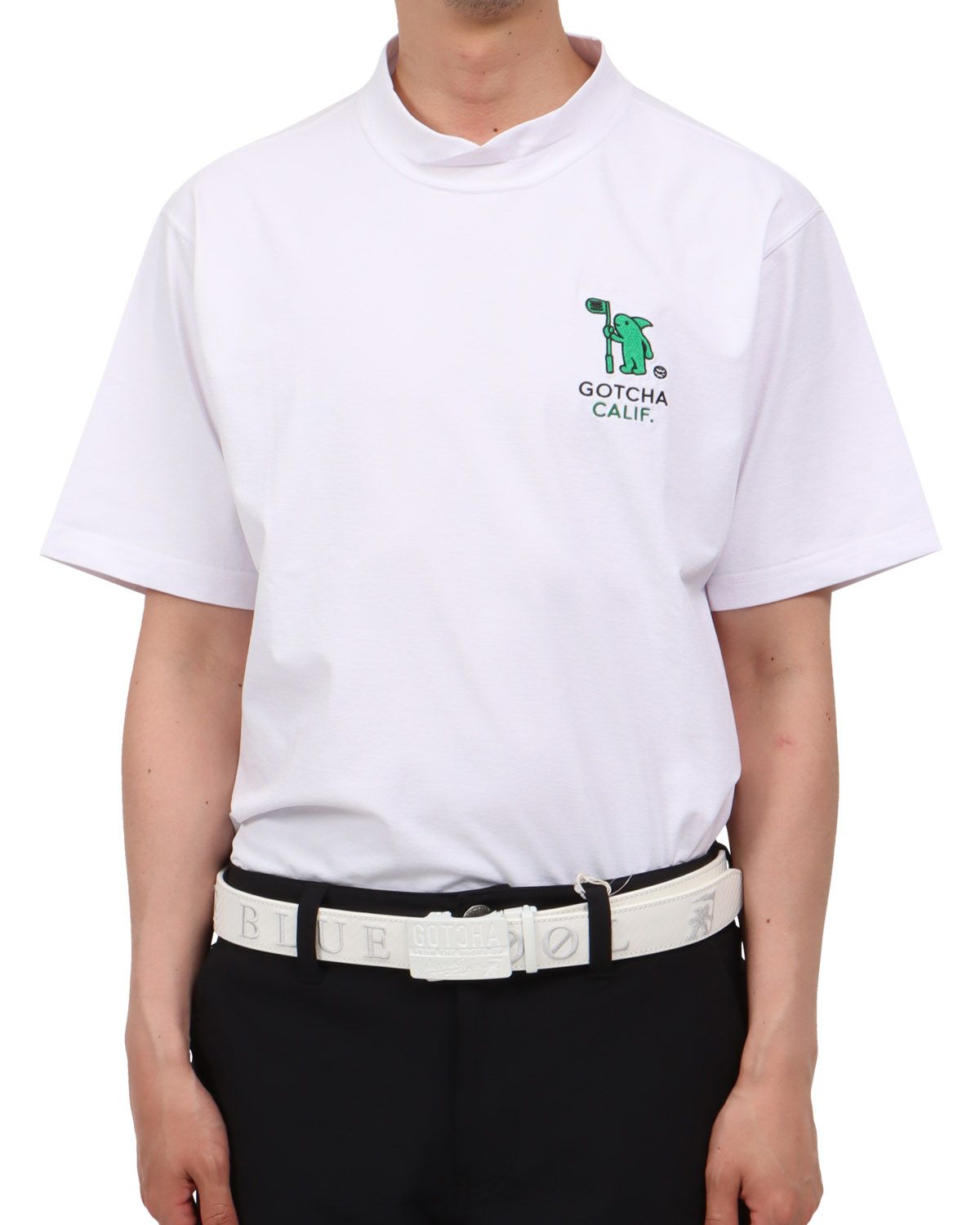 ホワイト：174cm62kg(Lサイズ着用)