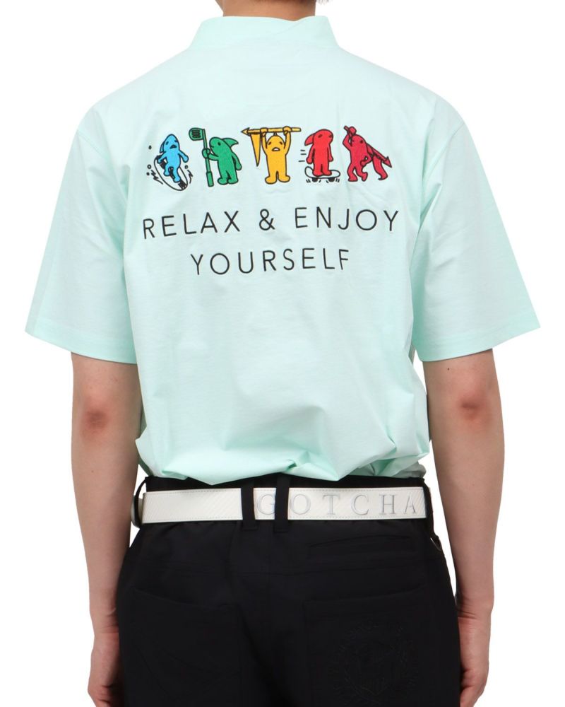 ミントグリーン：174cm62kg(Lサイズ着用)