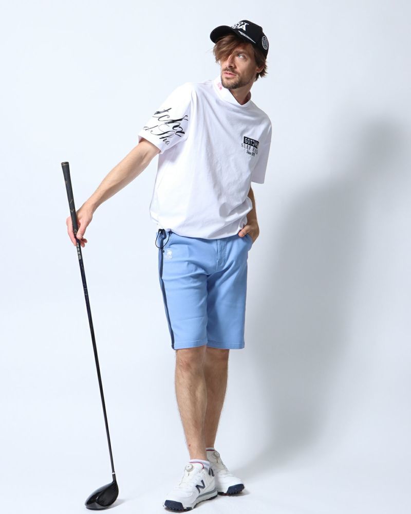 ホワイト：183cm/70kg(Lサイズ着用)