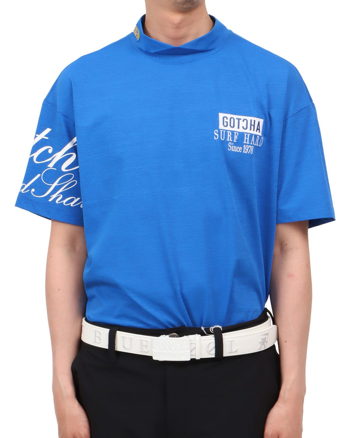 ブルー：174cm62kg(Lサイズ着用)