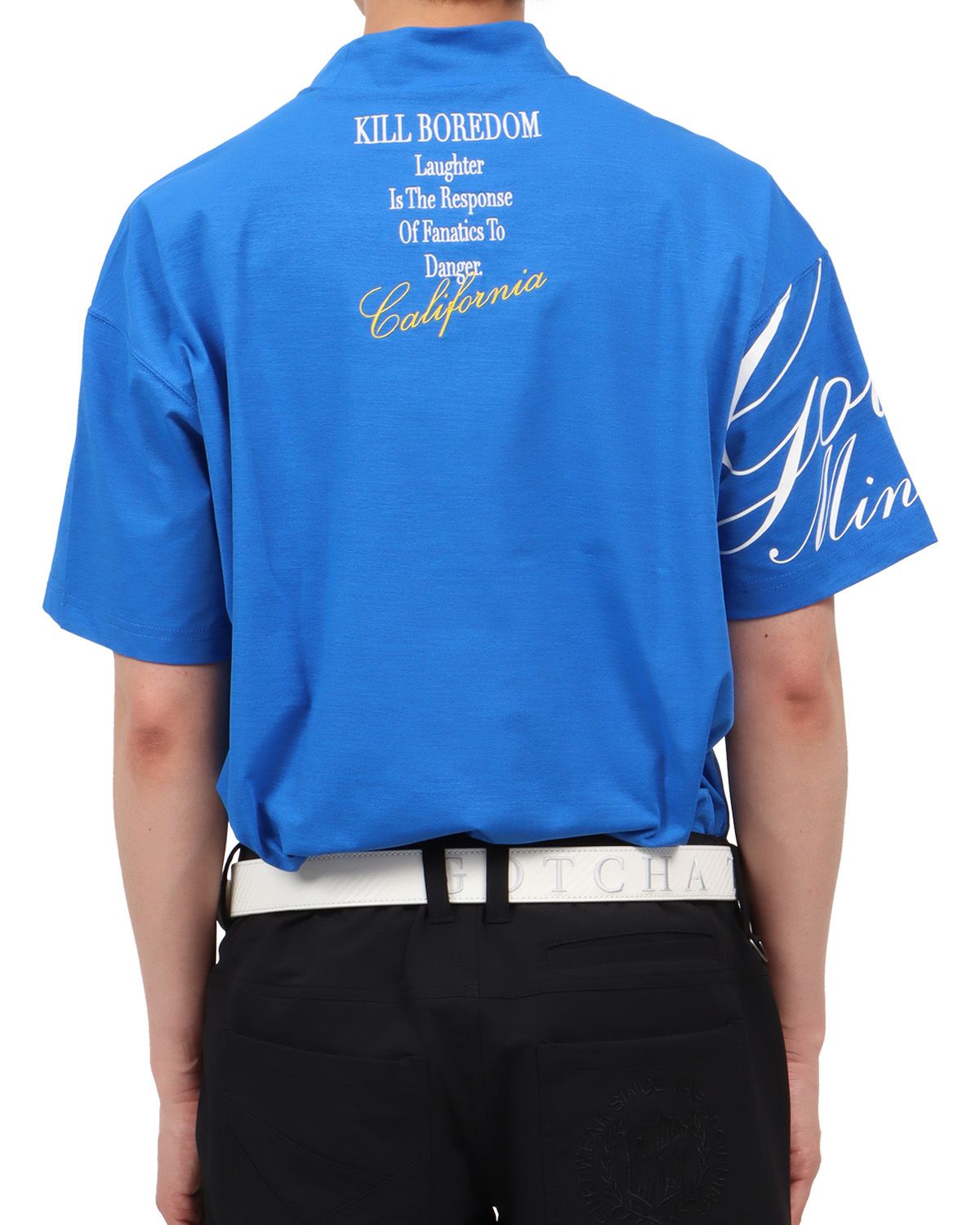 ブルー：174cm62kg(Lサイズ着用)