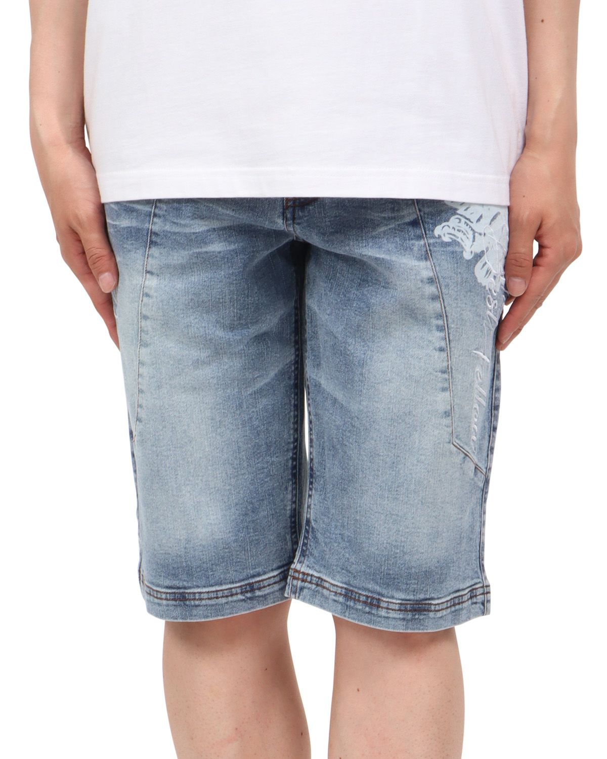 インディゴ：174cm62kg(Mサイズ着用)