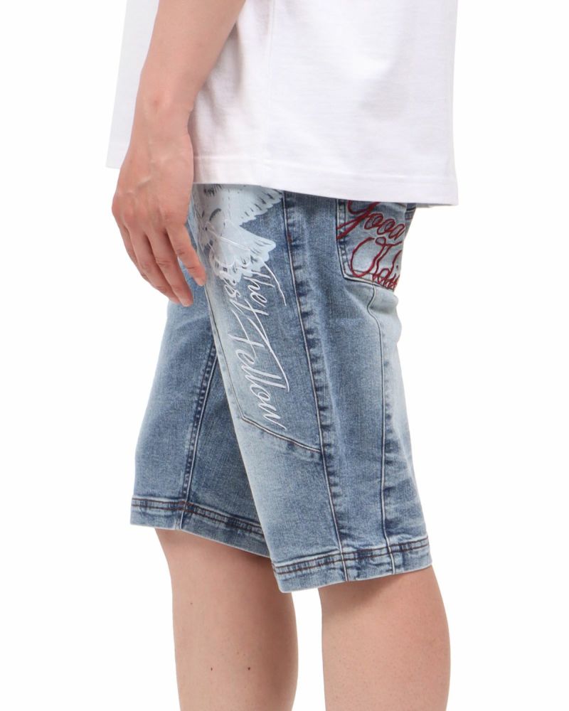 インディゴ：174cm62kg(Mサイズ着用)