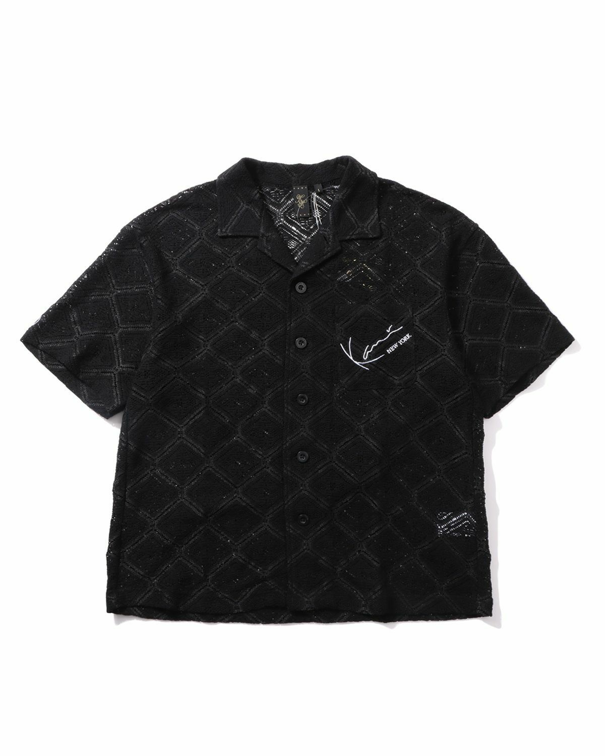 Karl Kani] ウォッシャブル ドロップショルダー 半袖 ニット