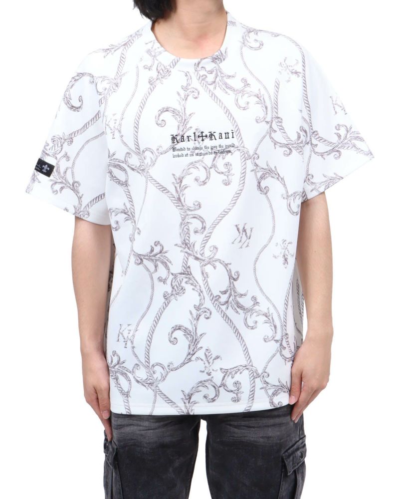 ホワイト：173cm63kg(Lサイズ着用)