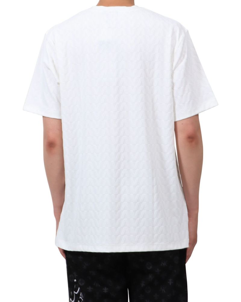 ホワイト：174cm62kg(Lサイズ着用)