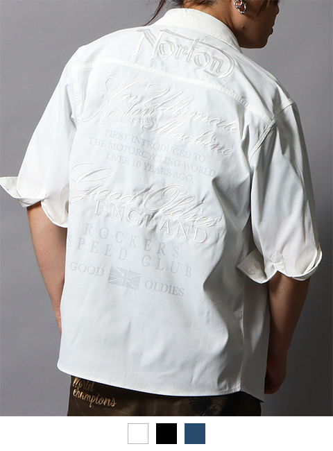 ホワイト：178cm/75kg(Lサイズ着用)