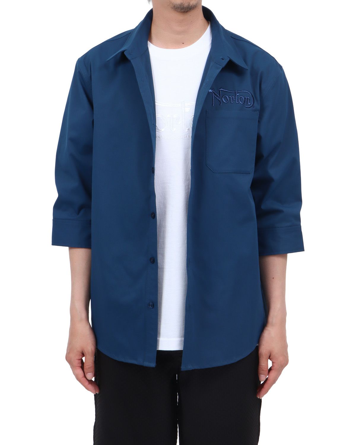 ブルー：174cm62kg(Lサイズ着用)