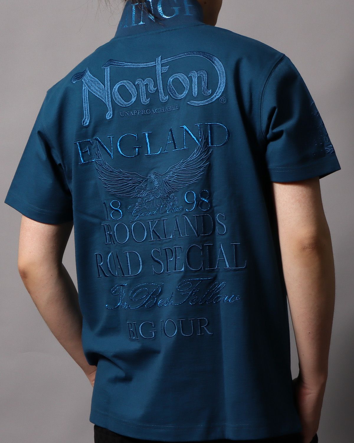 ブルー：178cm/75kg(Lサイズ着用)