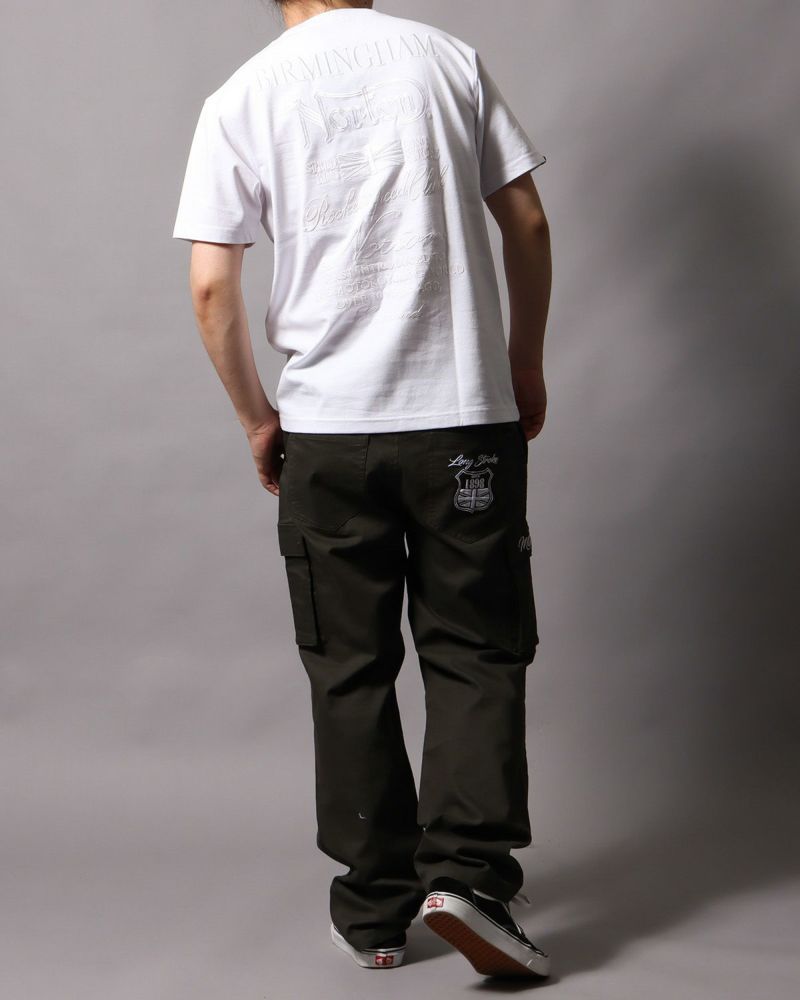 ホワイト：178cm/75kg(Lサイズ着用)