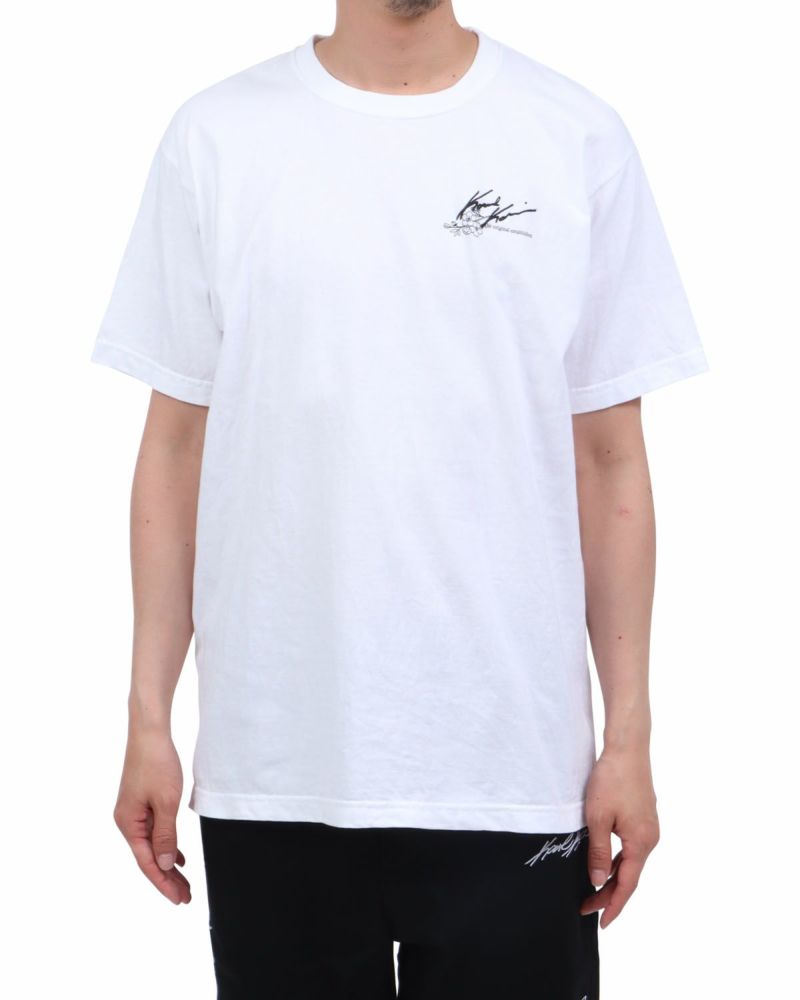 ホワイト：174cm62kg(Lサイズ着用)