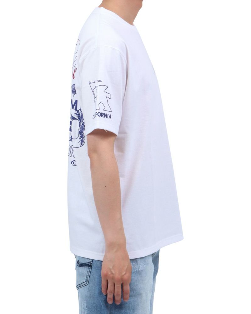 ホワイト：174cm62kg(Lサイズ着用)