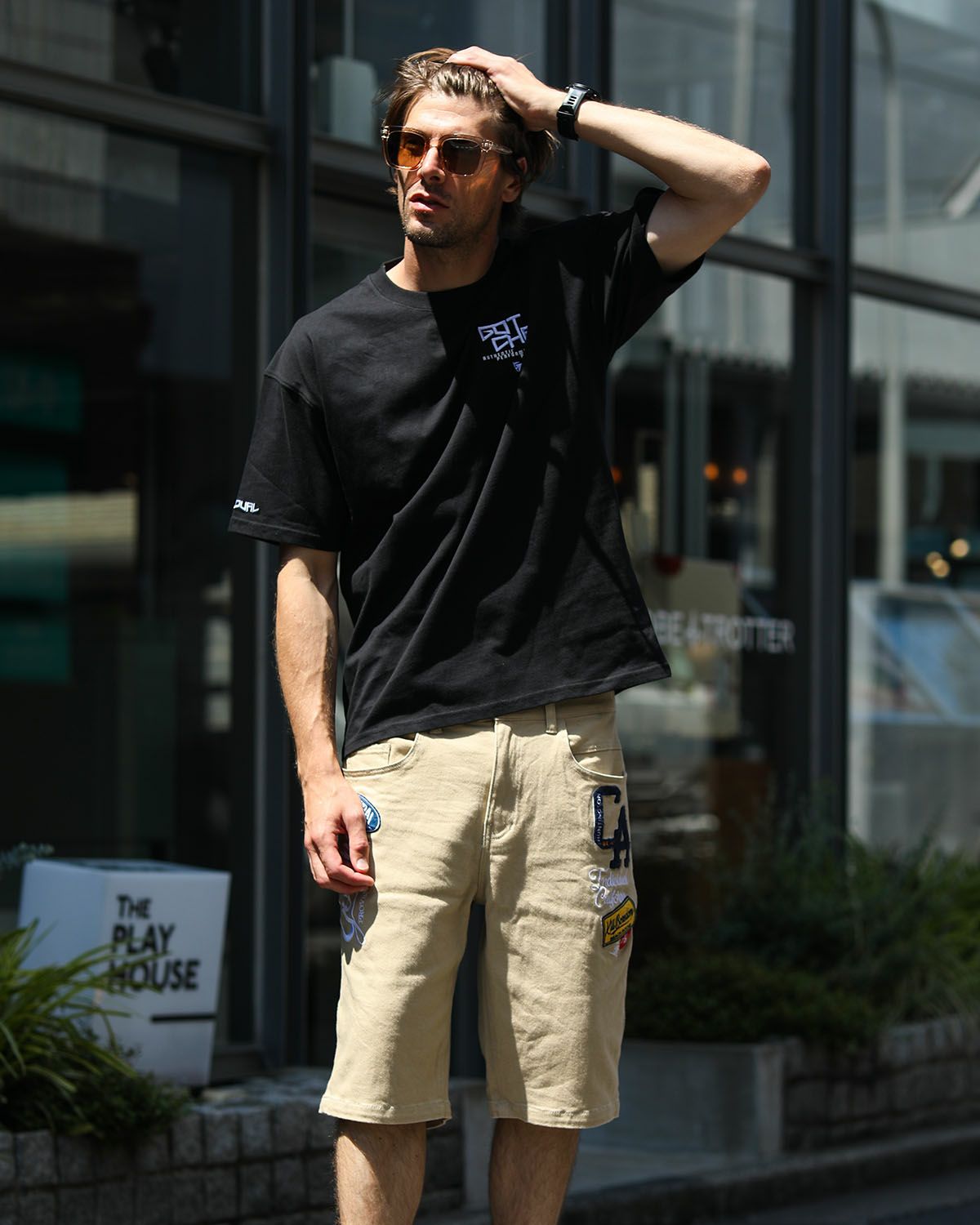 ブラック：183cm/70kg(Lサイズ着用)