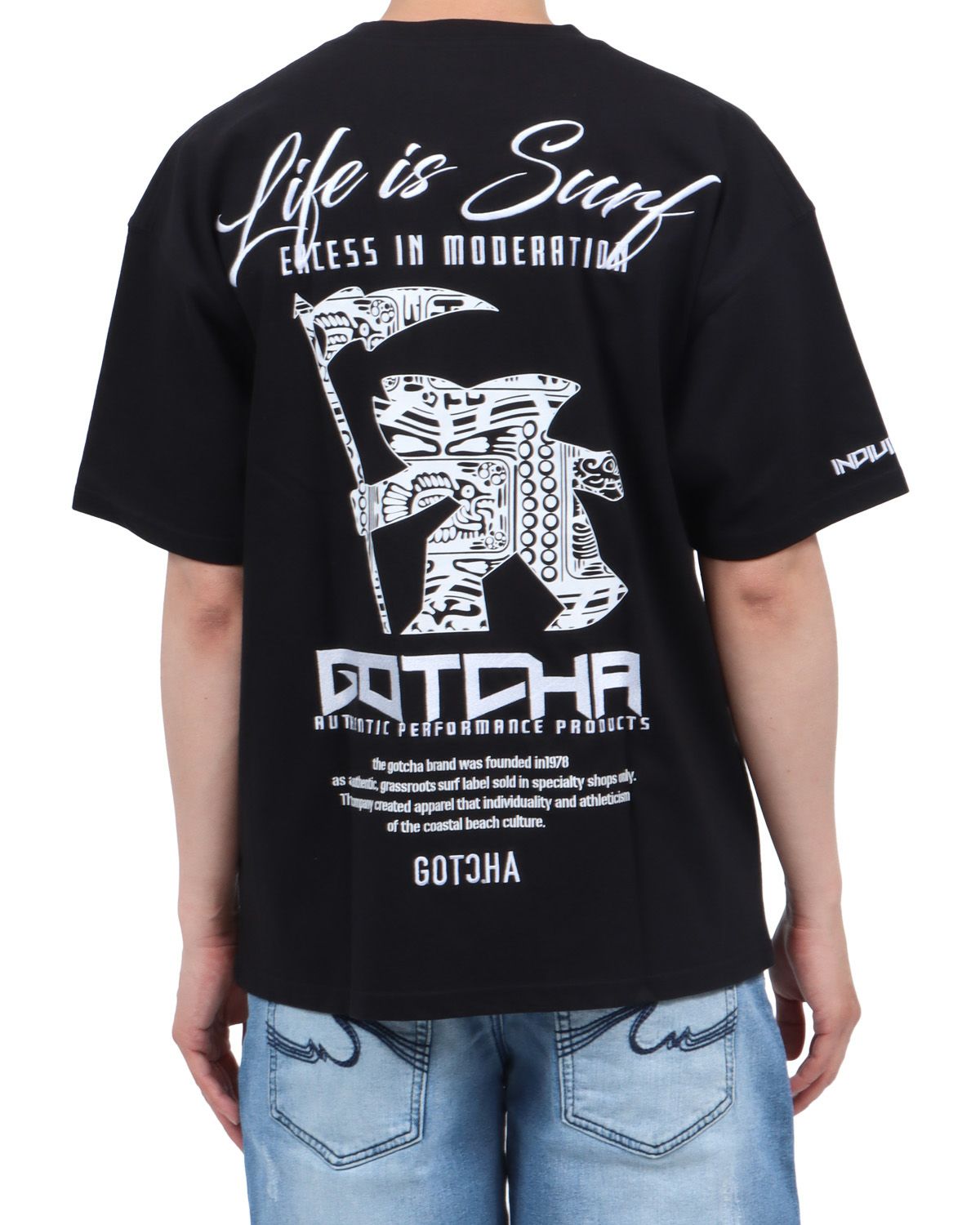 ブラック：174cm62kg(Lサイズ着用)