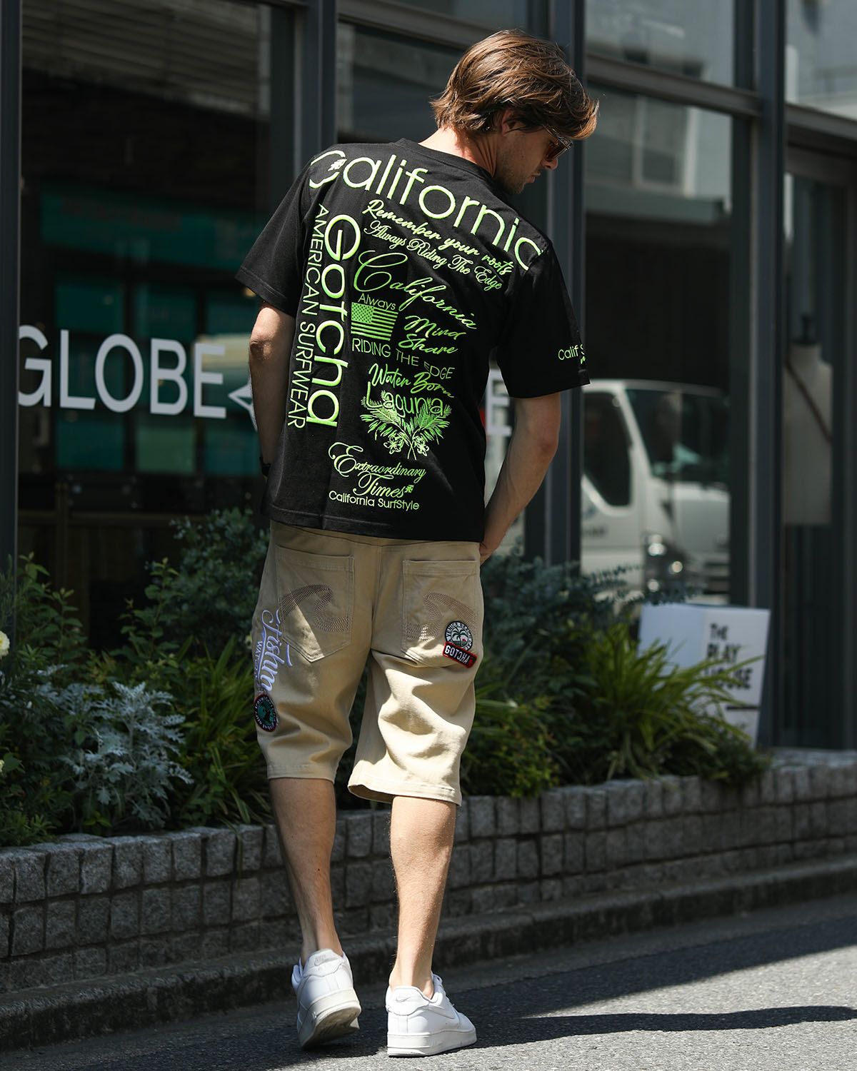 イエロー：183cm/70kg(Lサイズ着用)